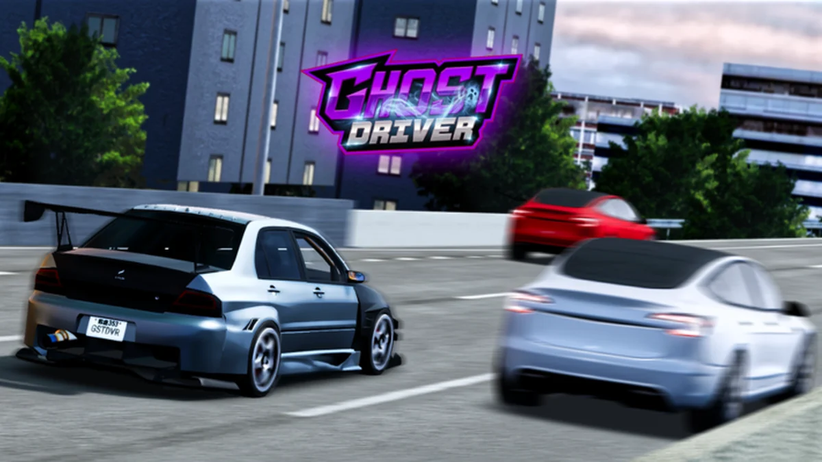 Official Ghost Driver highway chase artwork